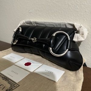 GUCCI Horsebit Chain Medium Shoulder Bag 764255 AACU1 1000
